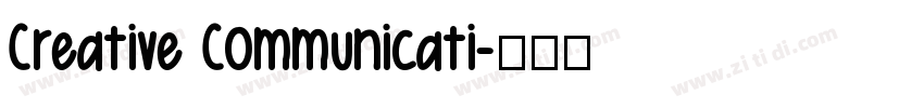 Creative Communicati字体转换